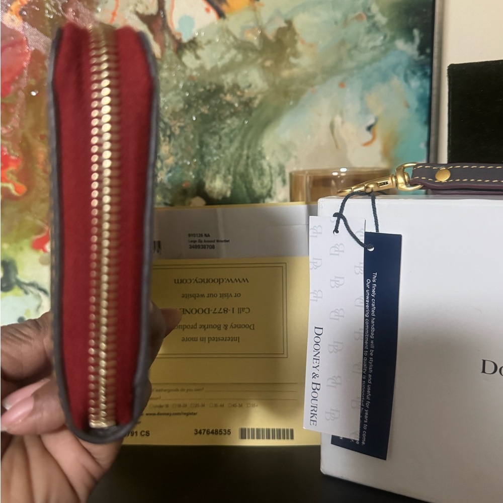 Dooney & Bourke Gray Leather Wallet / NWT - Picture 7 of 7